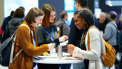 People engaging in a lifestyle event, connecting and learning together
